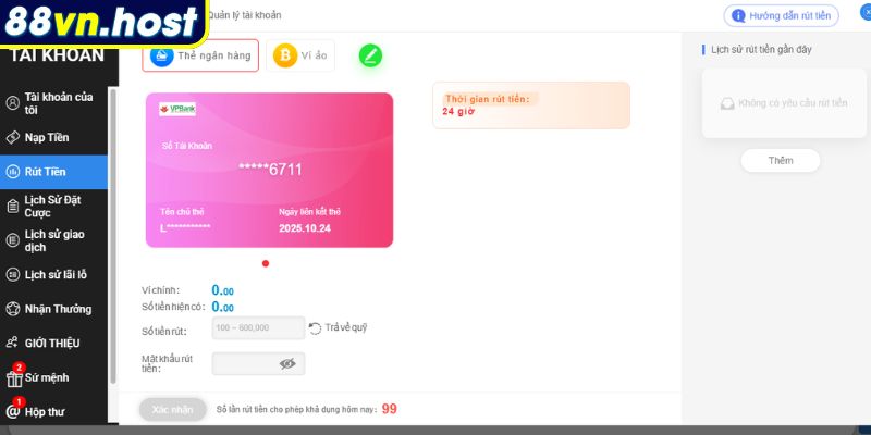 Rút Tiền 88VN – Hướng Dẫn Giao Dịch An Toàn Và Hiệu Quả 1 Ưu điểm nổi bật khi rút tiền 88VN